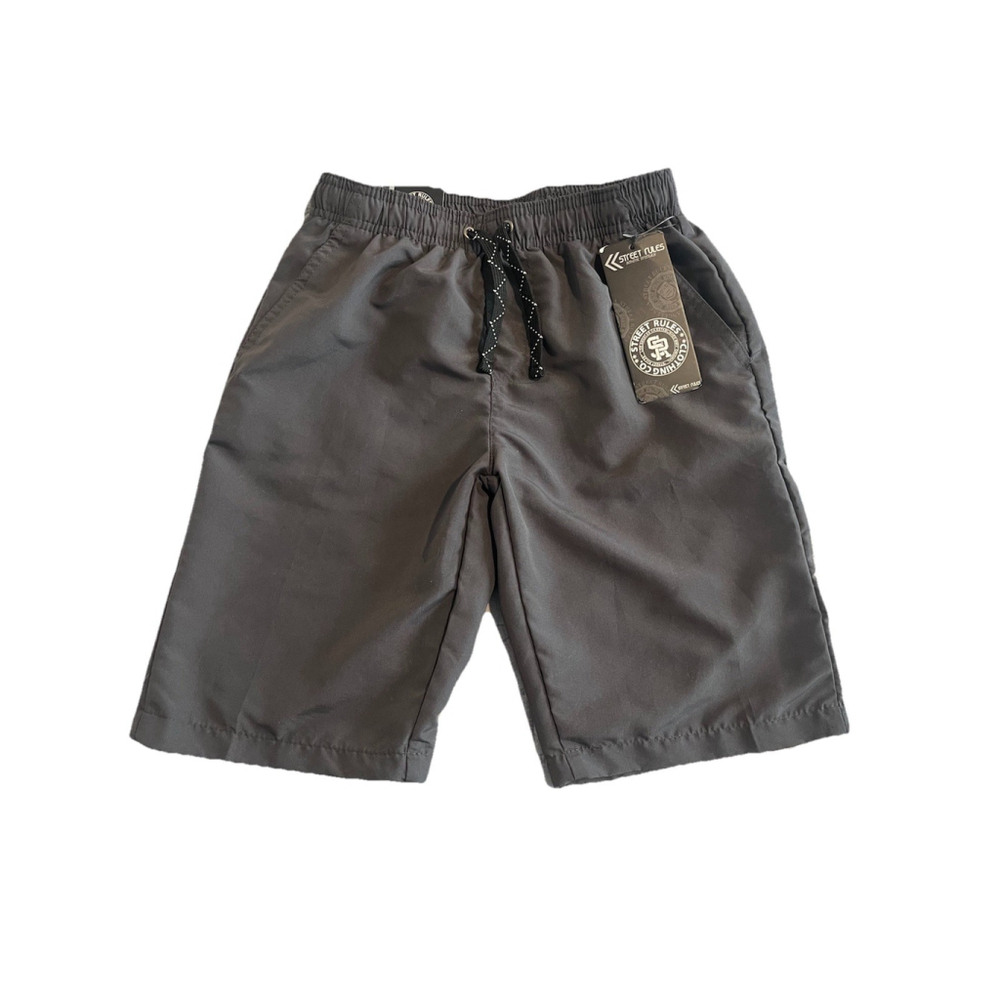 Street Rules Shorts Gray Stretch Drawstring Bermuda M 10